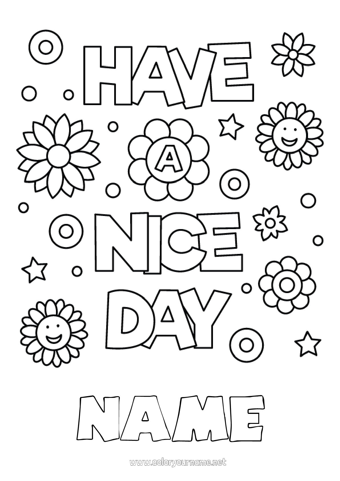 Free Printable Coloring Pages Positive