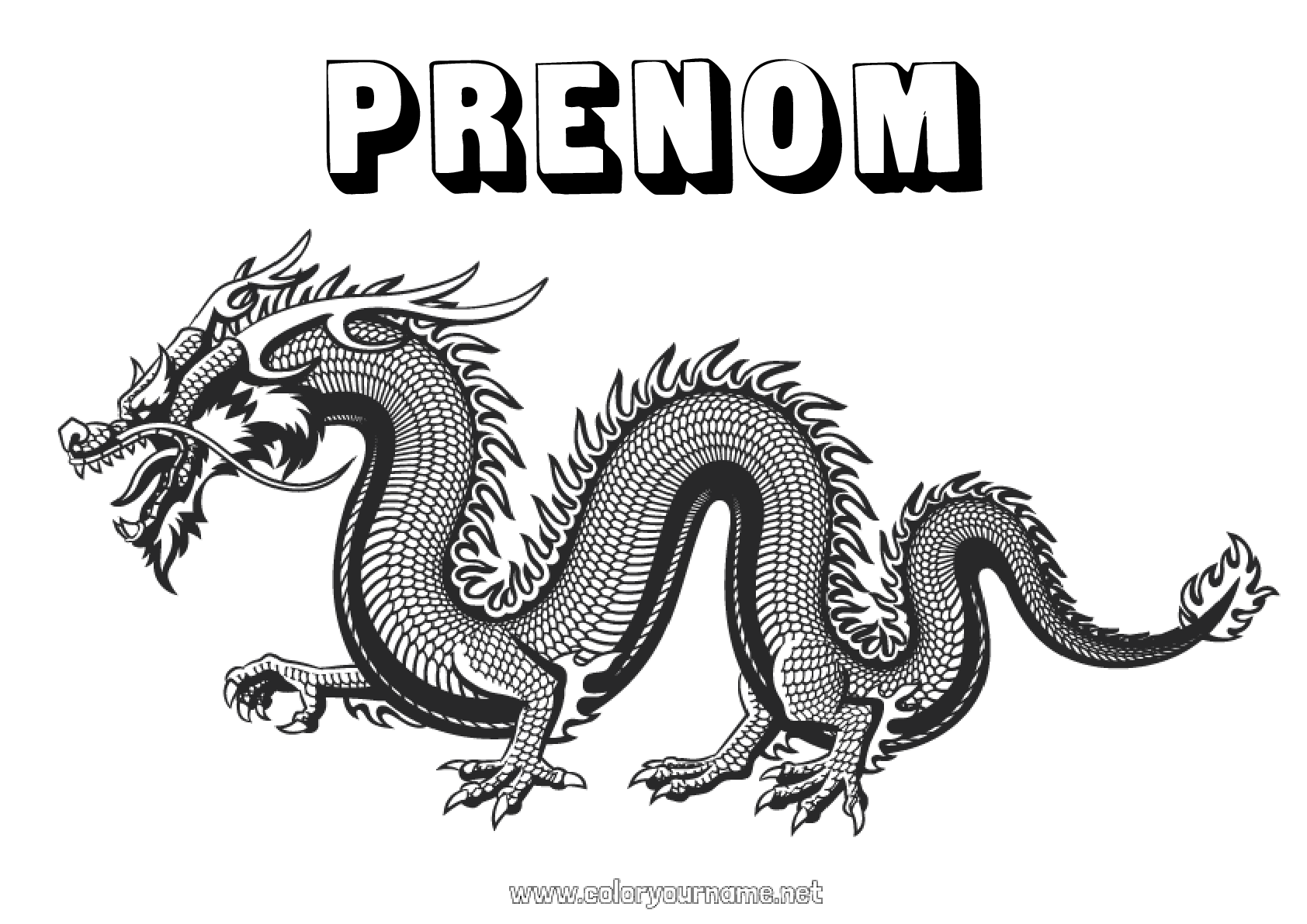 Dragon : 15 coloriages gratuits à imprimer et à customiser - Page 2