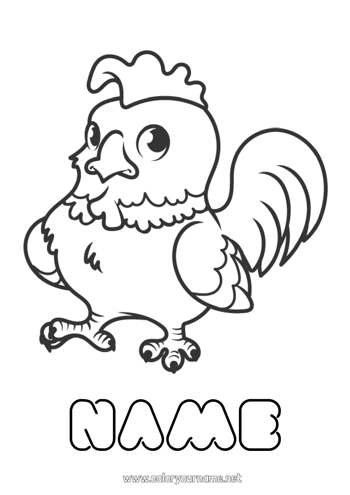 Chinese New Year Animals Coloring Pages