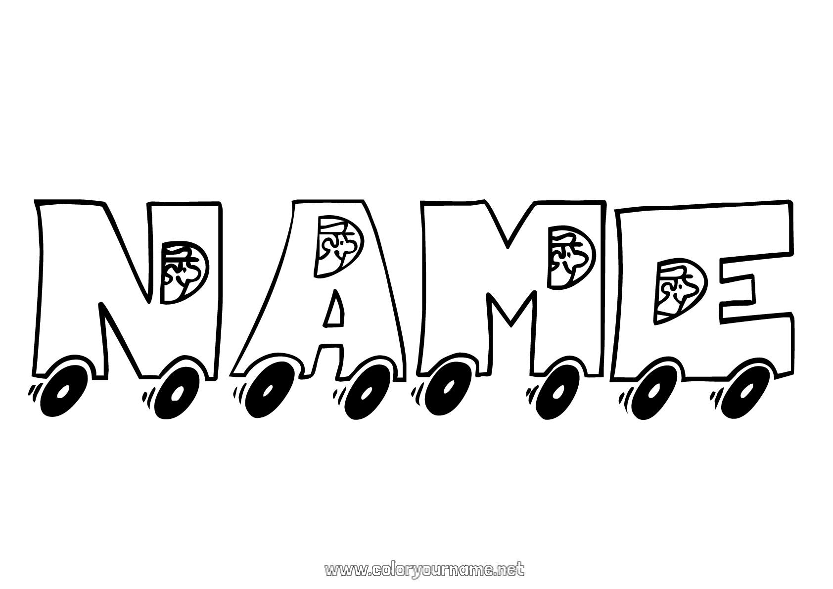 coloring-page-no-831-vehicles-racing-car-decorated-name