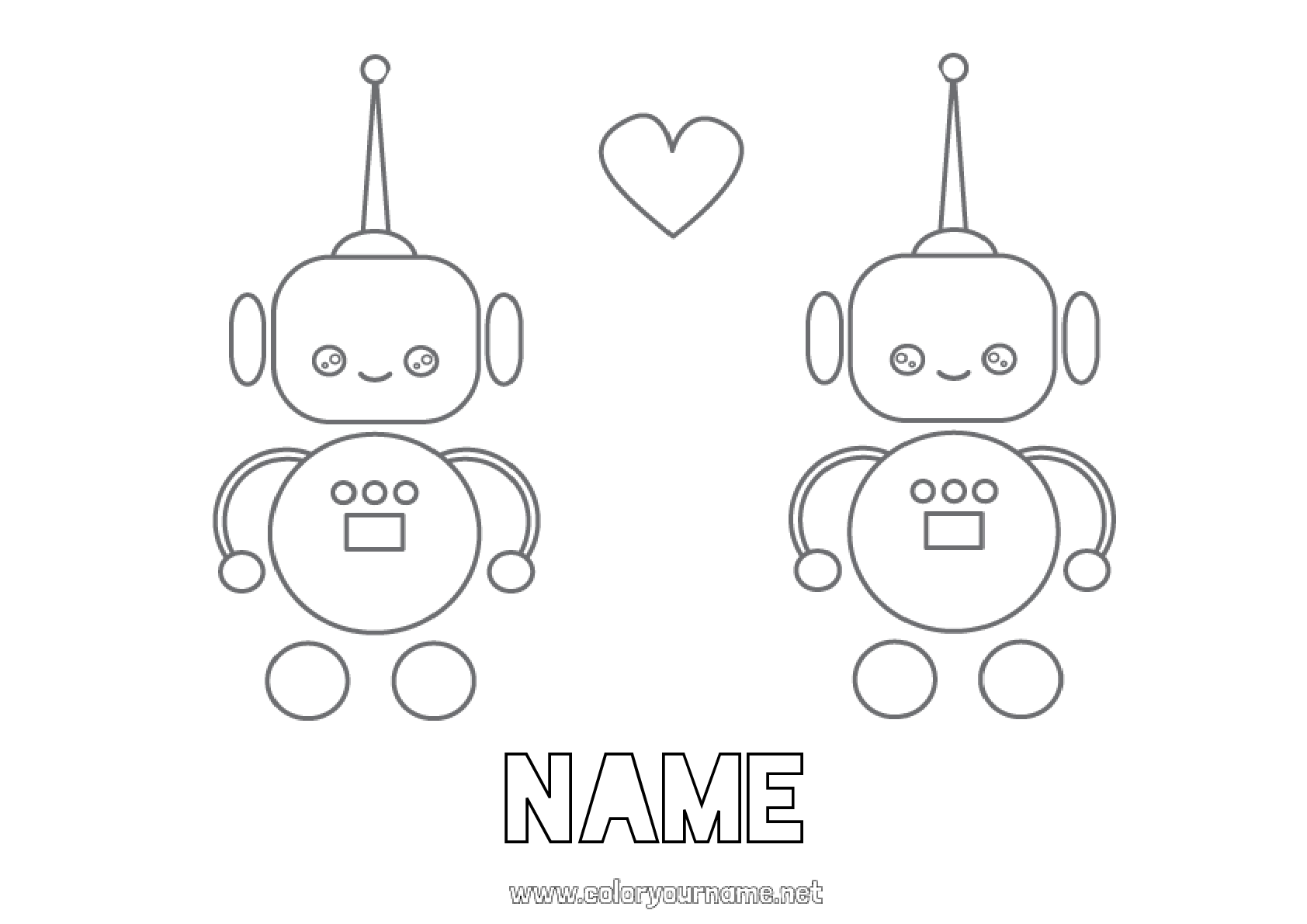 coloring-page-no-889-robot-heart-i-love-you