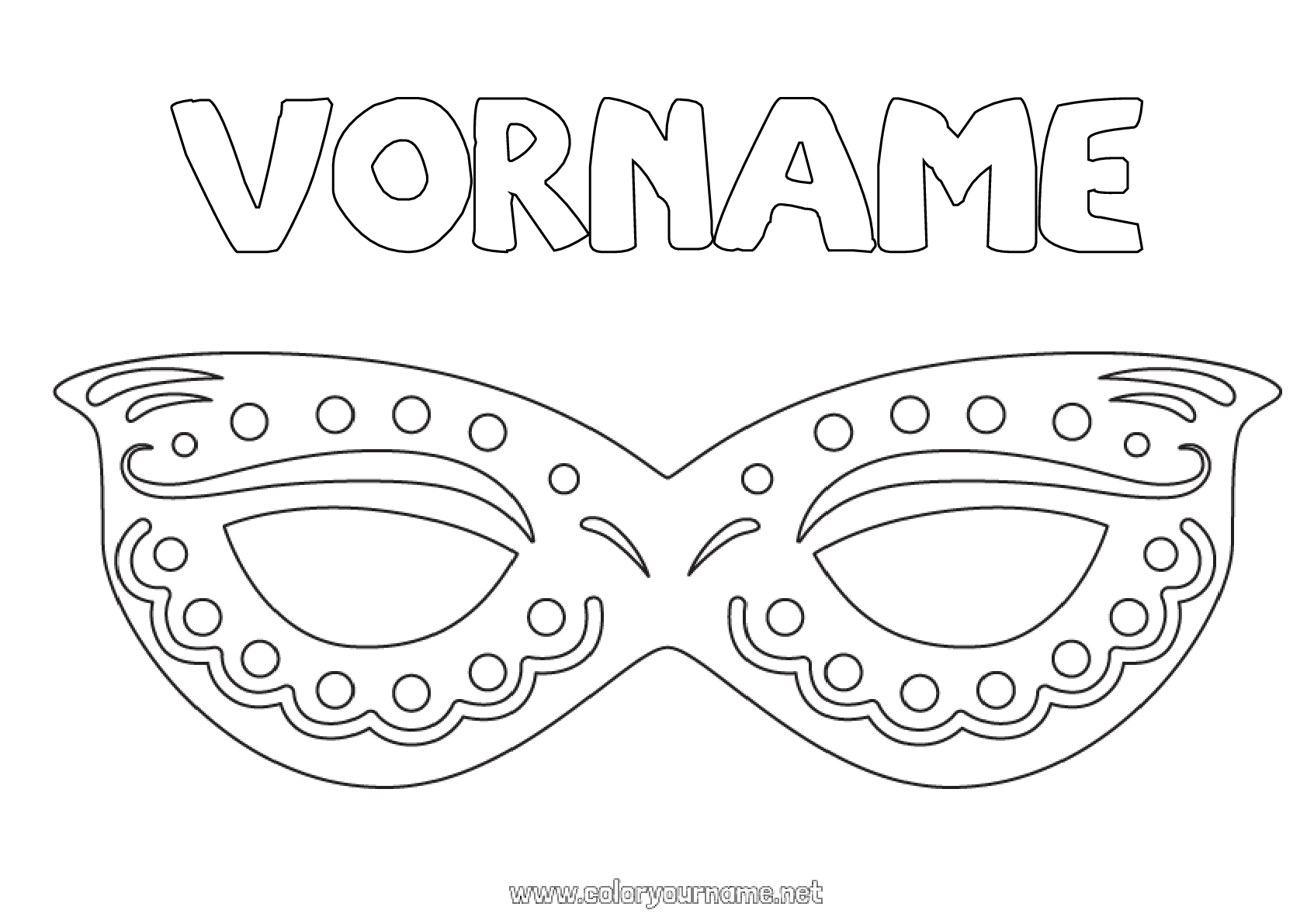 Faschingsspaß garantiert: Ausmalbilder Karneval Masken – Kostenlos & Kreativ!