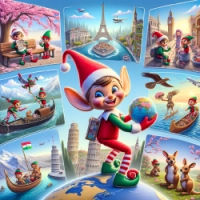 Voyage de l'elfe de Noël