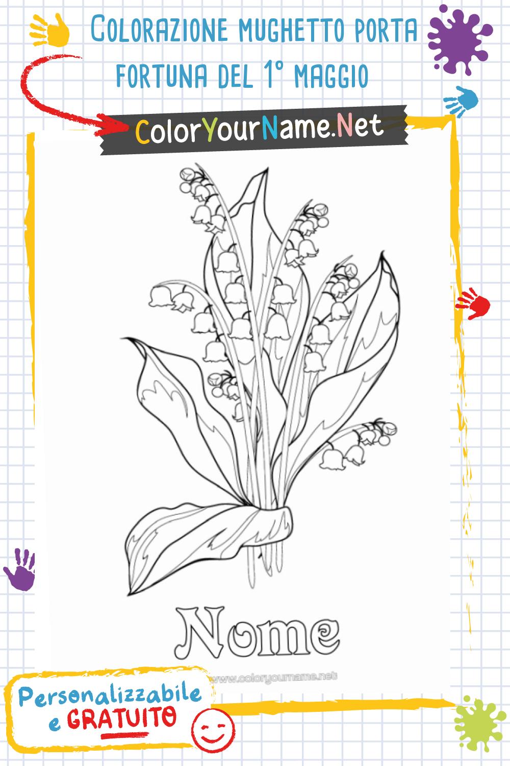 Colorazione mughetto porta fortuna del 1° maggio
