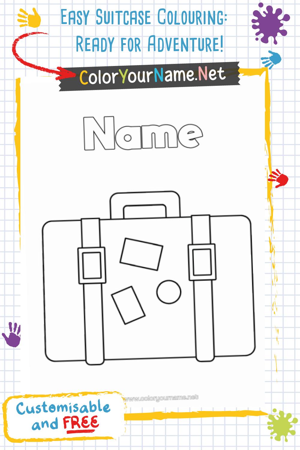 Easy Suitcase Colouring: Ready for Adventure!