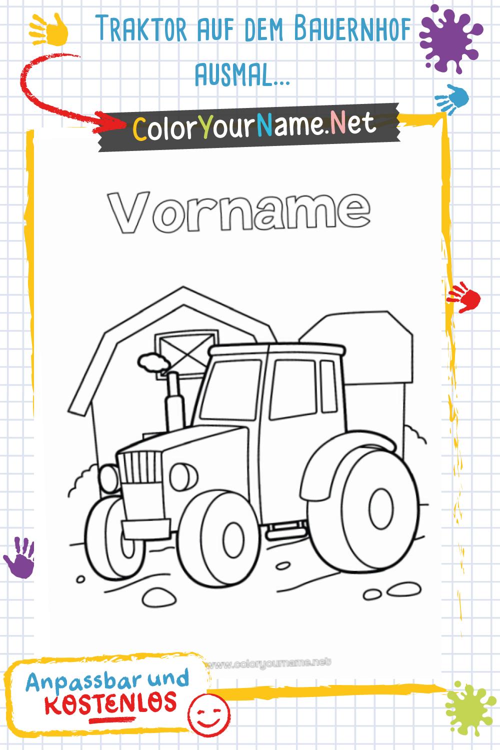  Traktor auf dem Bauernhof ausmalen: Landwirtschaftliche Abenteuer 