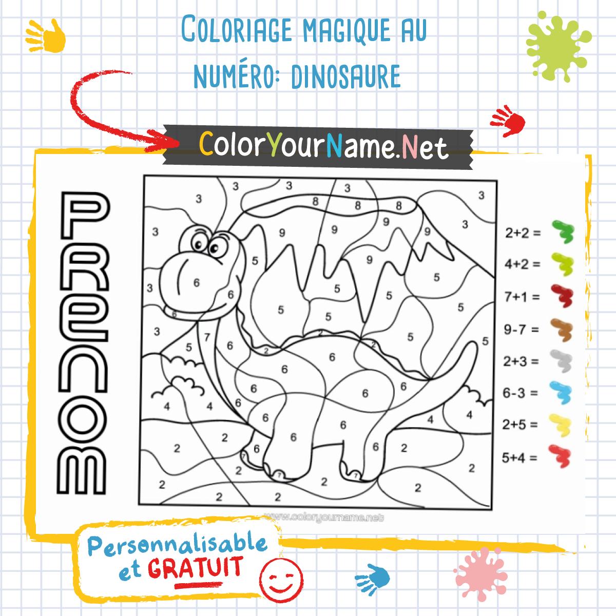 Creart coloriage magique - dinos sur le chantier | activites creatives et manuelles | jouéclub