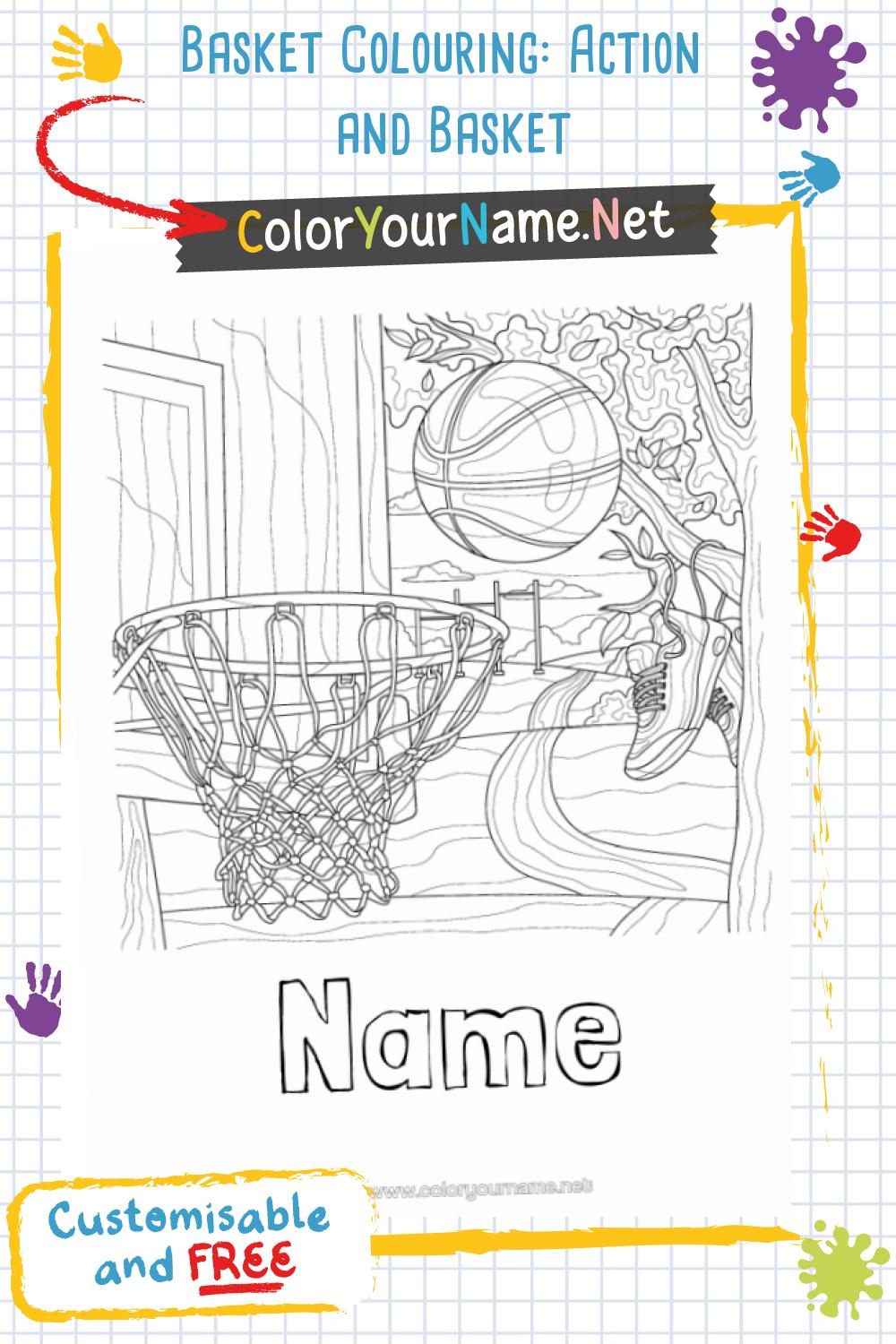 Basket Colouring: Action and Basket