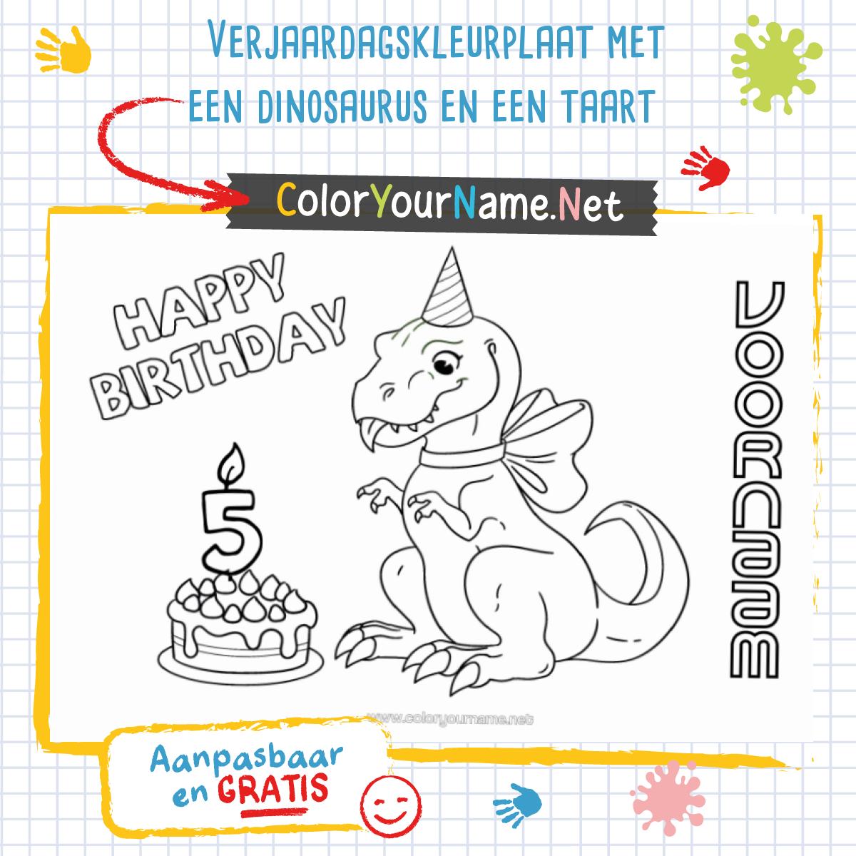 Verjaardag Nummer Kaars, 7cm Dinosaurus Kaars Verjaardagstaart Kaarsen