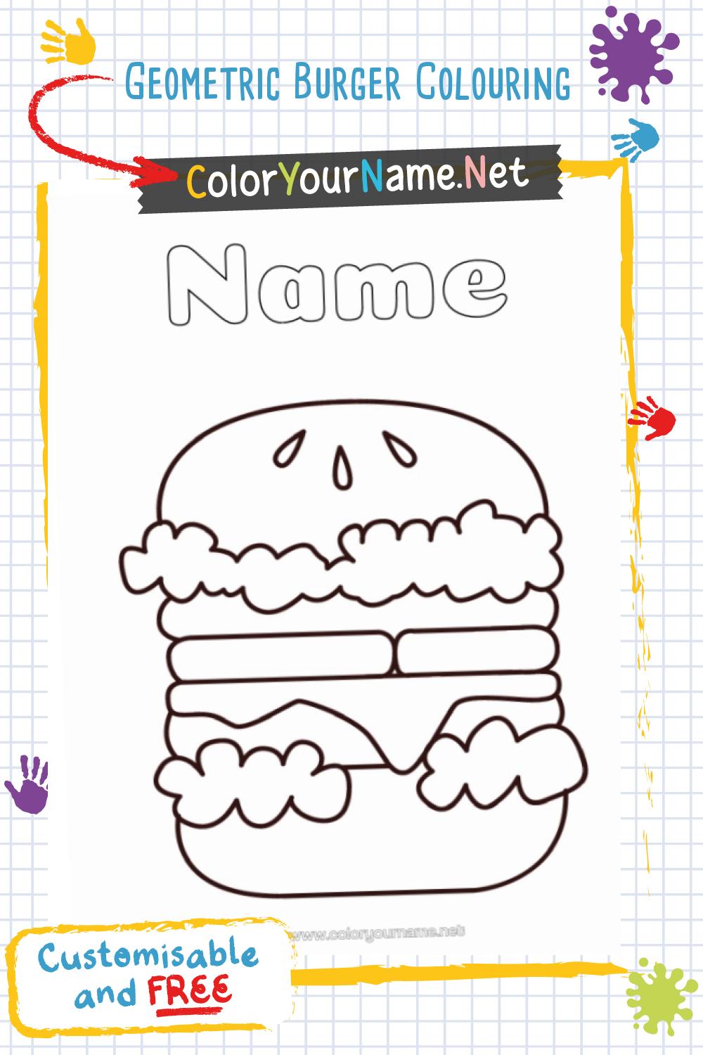 Geometric Burger Colouring