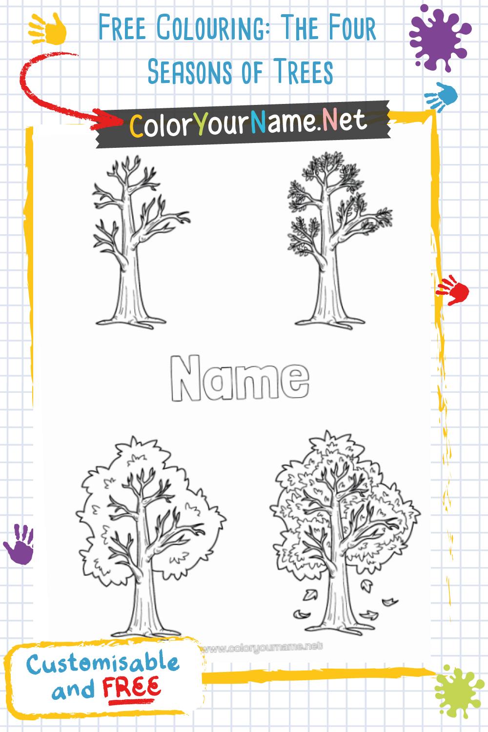 Free Colouring: The Four Seasons of Trees