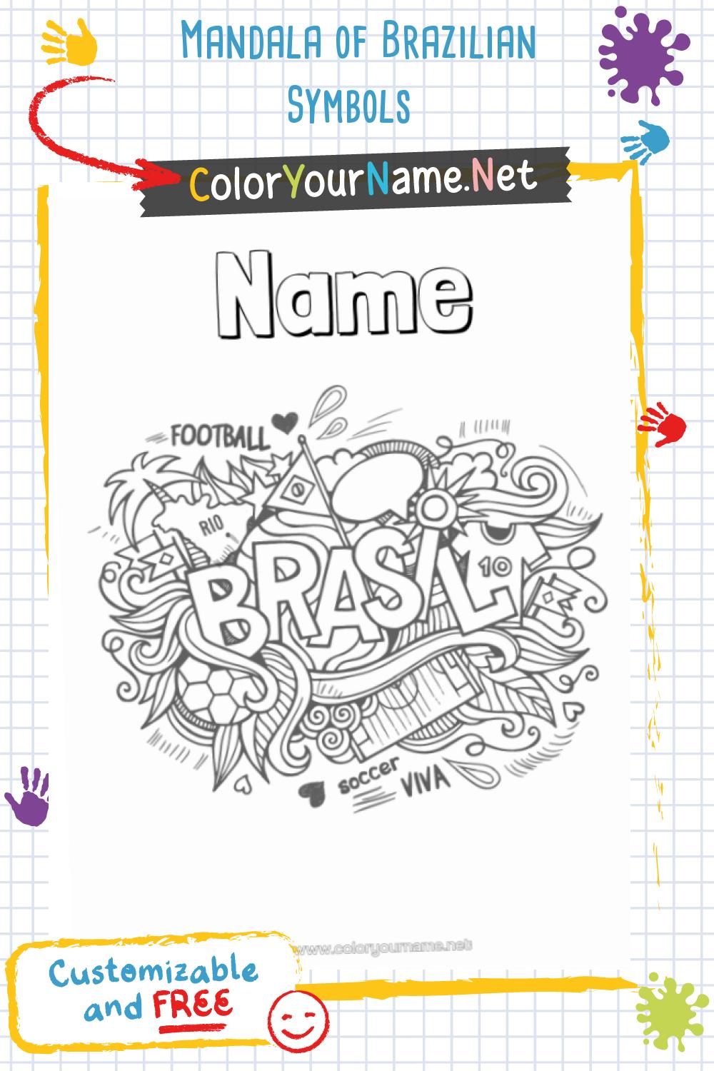 Mandala of Brazilian Symbols