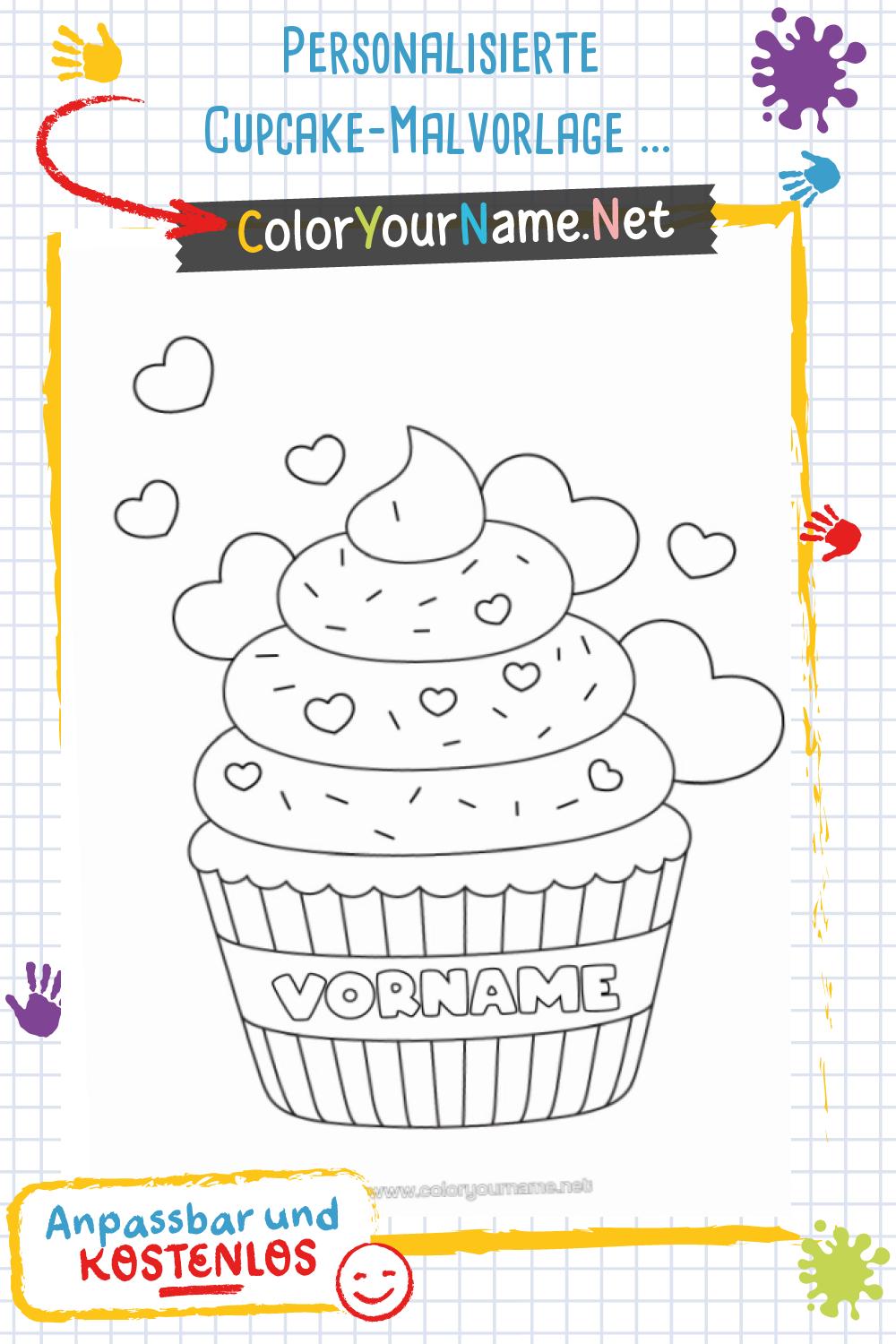 Personalisiert Cupcake-Stempel Für Fondant & Plätzchen – Mit Wunschtext, 3D-gedruckt Aus UK