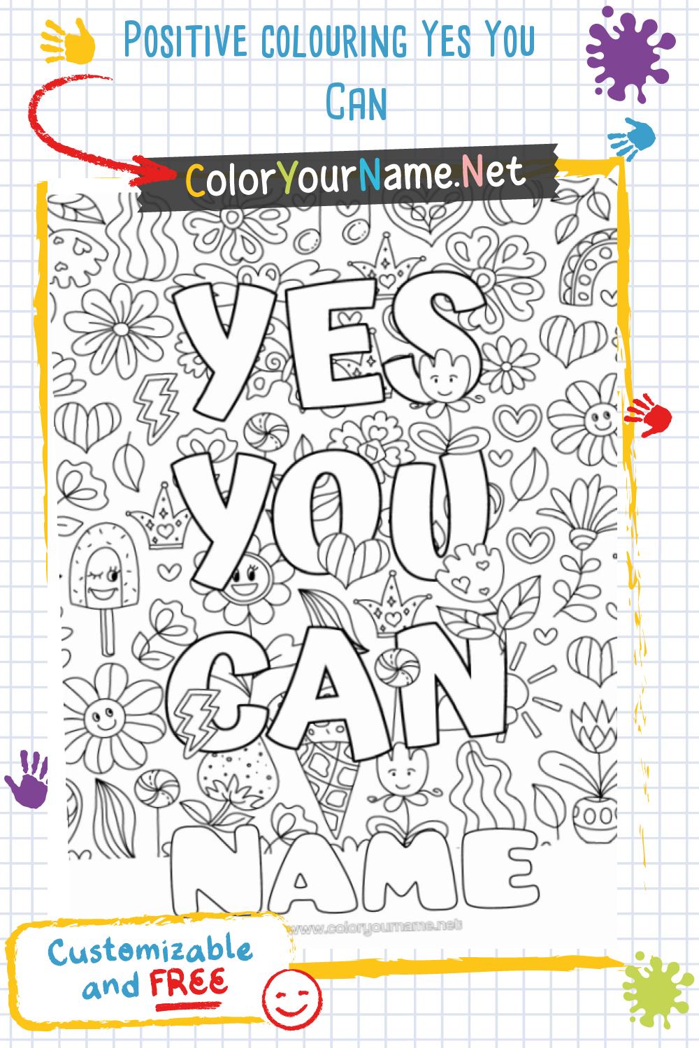 Positive colouring Yes You Can